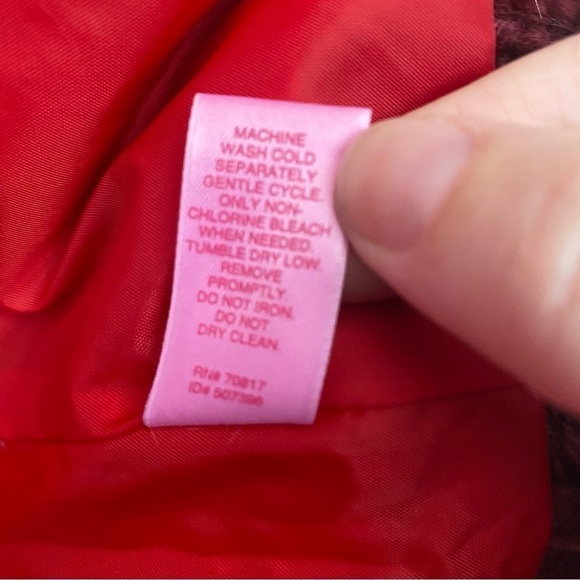 Victoria Secret PINK Red Puffer Down Vest Size XS/S - Picture 8 of 8